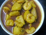 Ol Chingri / Elephant Foot yam gravy with Shrimp