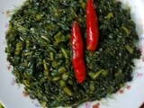 Radish Leaves With Poppy Seeds/Posto Diye Mulo Shak