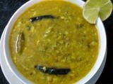 Tadka Dal With Whole Moong (Green Grams) And Bengal Gram