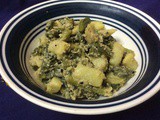 Veg Curry With Bottle Gourd Stems And Poppy Seeds/ Lau Shak- Posto