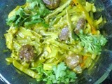 Vegetable Curry With Cauliflower Stems/Phulkopir Danta Curry