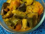 Vegetarian Curry with Eggplant &Tomato/Brinjal-Tomato Curry