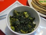 Aloo Palak Dry /Spinach Potato Dry Curry