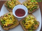 Capsicum Chili Toast /Healthy Breakfast Recipe