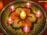 Diwali Rangoli with Lentlis and Rice