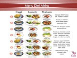 Menu diet selama seminggu Menu diet 1200 kalori selama seminggu yang
mudah dipraktekan dan anti