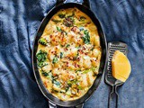 Baked Spinach Gnocchi in Cream Sauce – Lighter Version