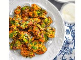 Beetroot Greens Fritters (Chukandar Patte Pakora) v+gf