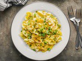 Bowtie Pesto Pasta with Zucchini and Peas