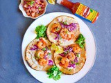 Caribbean Jerk Shrimp Taco with Plum Salsa