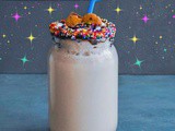 Chocolate Malt Cookie Shakes (with Rainbow Sprinkles)