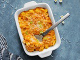 Creamy Buffalo Chicken Pasta (Light Recipe using Cauliflower)