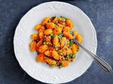 Creamy Tomato Gnocchi with Spinach & Peas (using Soup)