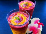 Delicious and Quick Mango Berry Swirl Smoothie