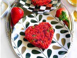 Healthy Beetroot Cutlet (Valentines Heart Patties-v-gf)