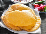 Instant Bread Bhatura (Fried Indian Puffed Bread)