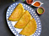 Instant Multigrain Pesto Dosa (Savory Indian Crepes)