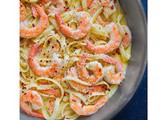 Lemon Garlic White Wine Shrimp Pasta