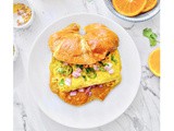 Masala Egg Croissant Sandwich (Indian Breakfast Croissant)