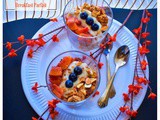 Power Packed Mango-Peach-Turmeric Breakfast Parfait