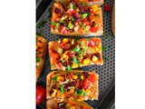 Quick Achari Paneer Pizza