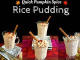 Quick Pumpkin Spice Rice Pudding