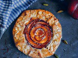 Saffron Cardamom Spiced Plum Galette (Using Biscuit Dough)