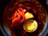 Sauteed Red Bell Pepper with Boiled Eggs