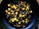 Sauteed Spinach with Cheese (Dry Palak Paneer)