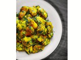 Soya Saag Aloo (Indian Potatoes Dill Leaves Recipe)
