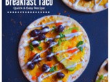 Spicy Breakfast Taco (Quick and Easy Recipe)
