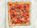 Spicy Meat Lovers Garlic Pizza #ketorecipe