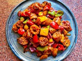 Stir Fry Chili Chicken Seekh Kebab Recipe