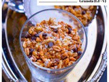 Stovetop Chocolate Chip-Coconut Granola (Glutenfree-Vegan)