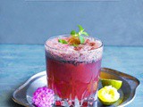 Sweet Salty Blueberry Lemonade (Masala Soda)