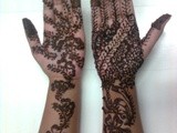 Henna arabic eid hand design