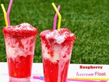 Raspberry icecream float