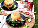 Thai chicken burgers