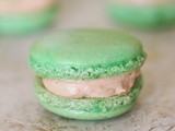 Happy St. Patrick's Day 2015: Hint o' Mint Macarons with Irish Cream Buttercream Filling