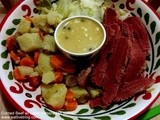 Corned Beef, Cabbage and Potatoes with Caper Horseradish Sauce