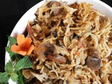 Mushroom Biryani (With Coconut Milk)