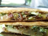 Kidney beans, Paneer quesadilla / Protein rich beans stuffed inside chapathi