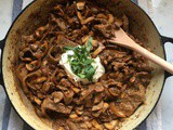 Beef Stroganoff (with a dairy free option)