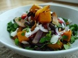 Black bean, pumpkin and coconut bowl- still getting evangelical about pulses