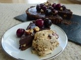 Black forest tart and ice cream