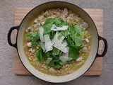 Braised Chicken and Cannellini Beans with Artichoke and Leek