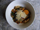 Chicken, Mushroom, Sweet Potato and Borlotti Bean Braise