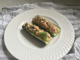 Cucumber Boats with Tuna Salad