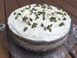 Double Decker Oat Flour Carrot Cake