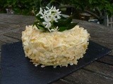 Flourless Coconut Lemon Curd Layer Cake